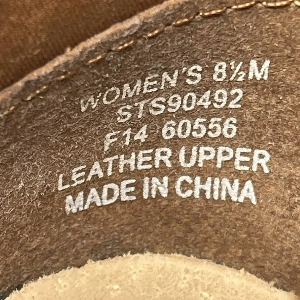 Sperry Women's 8.5M Harlow Burnished Brown Leather Wedge Heel‎ Ankle Bootie
